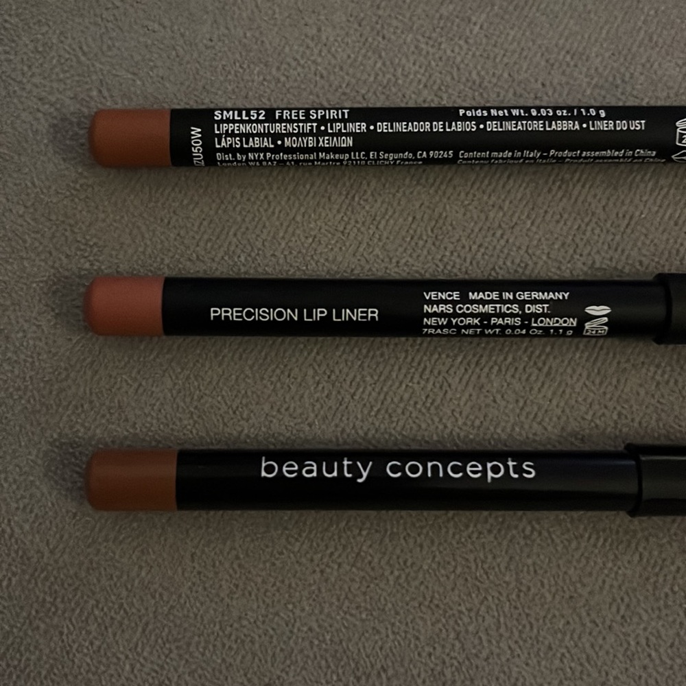 6 neutral nude lip liners NARS NYX DOMINIQUE JACKLYN GIVENCHY - Picture 5 of 5
